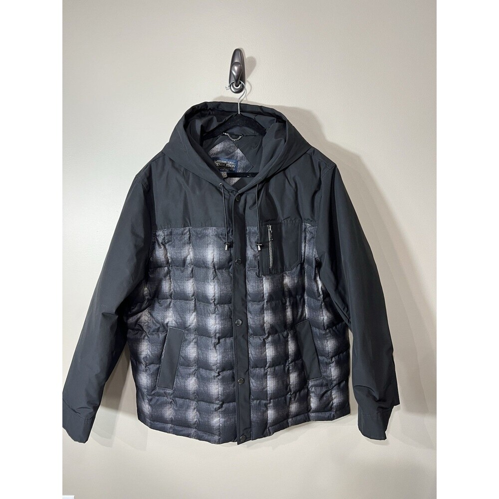 Pendleton Jacket Coat Mens 2XL Shadow Plaid Puffer Down Hiking Outdoors Heavy